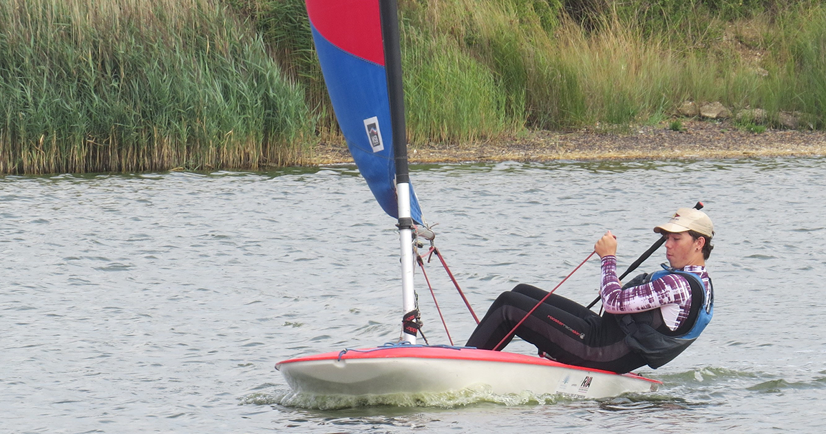 International junior sailors at Snettisham Beach Sailing Club