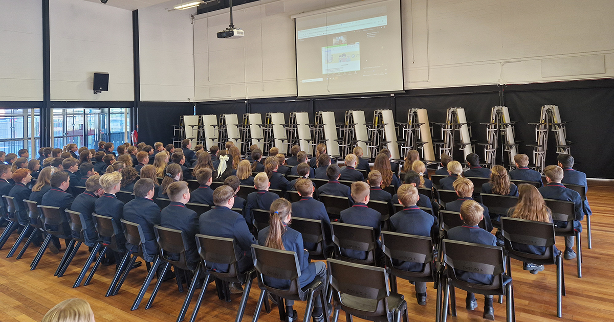 Poetry in motion for record-breaking students