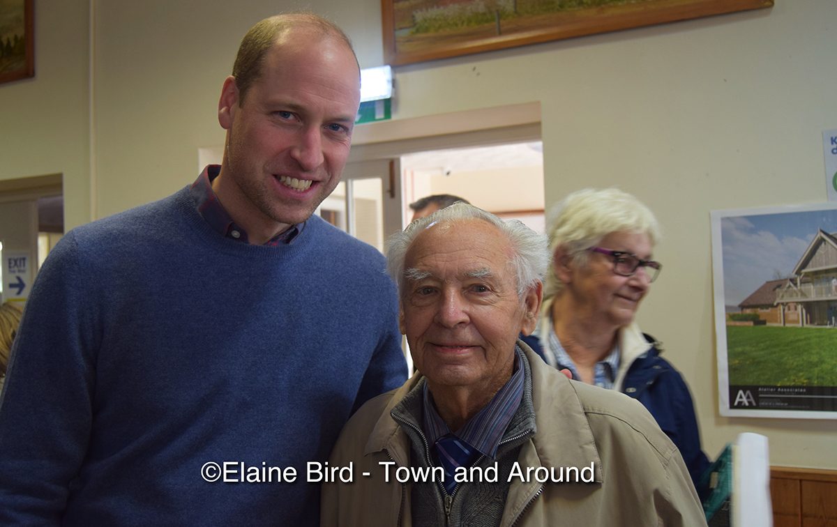 Prince William joins villagers in Snettisham at the commemoration of the of the 1953 Floods