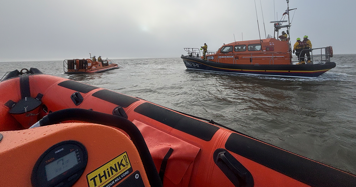 Hunstanton and Skegness RNLI crews team up for special exercise