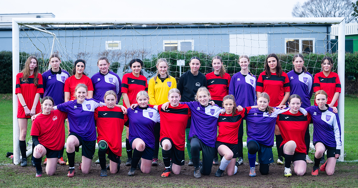 Norfolk girls battle for Football Cup
