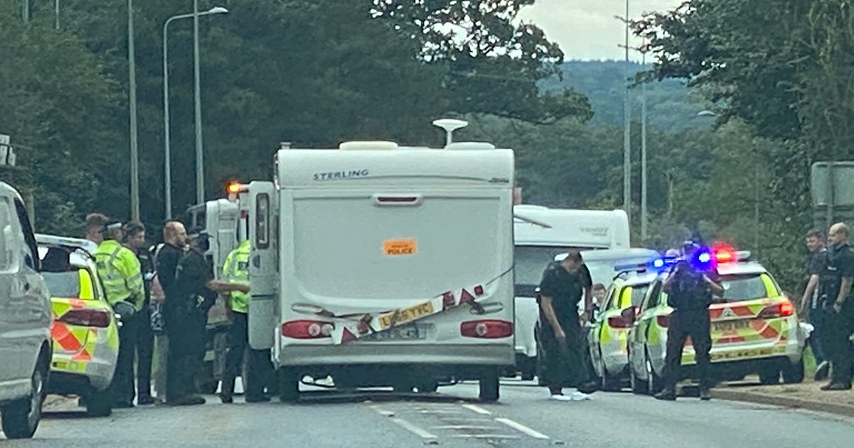 Major incident involving Travellers on A149