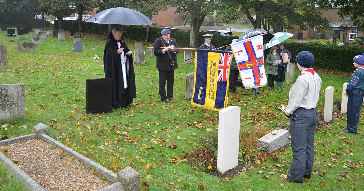 Crosses placed on War Graves as Poppy Appeal launched in Hunstanton