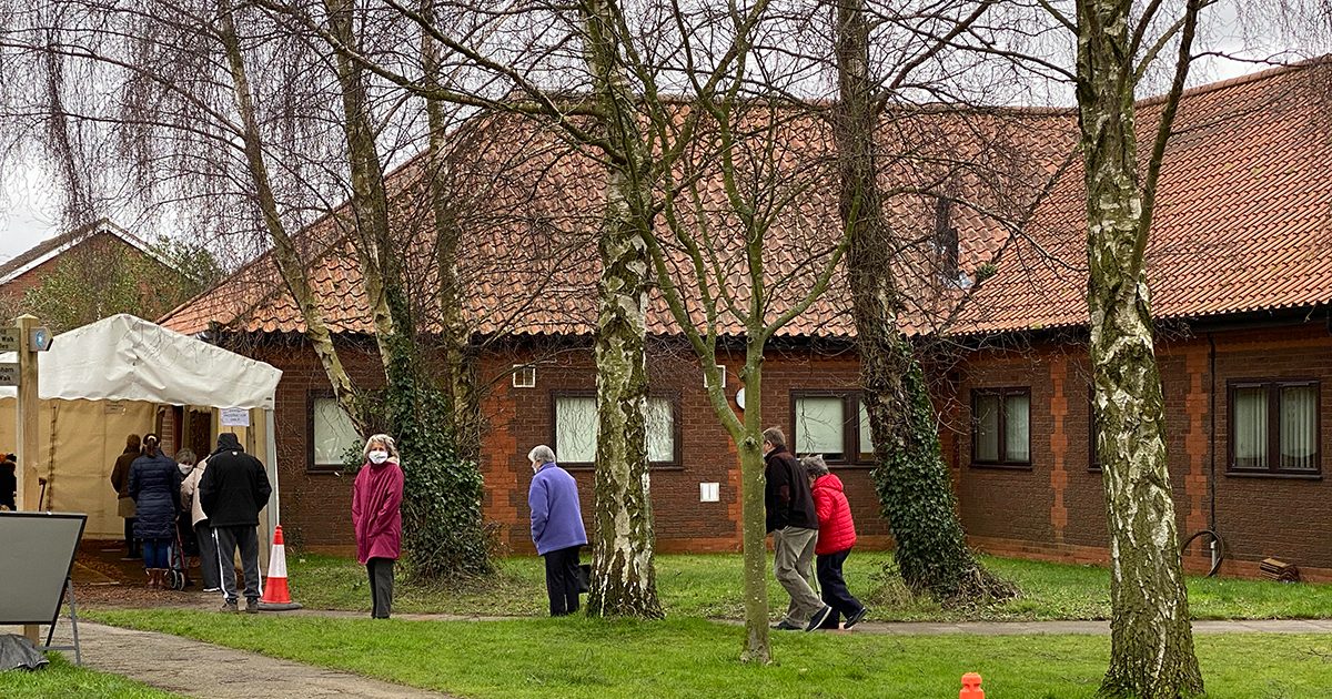 A Covid jab experience at Snettisham Surgery