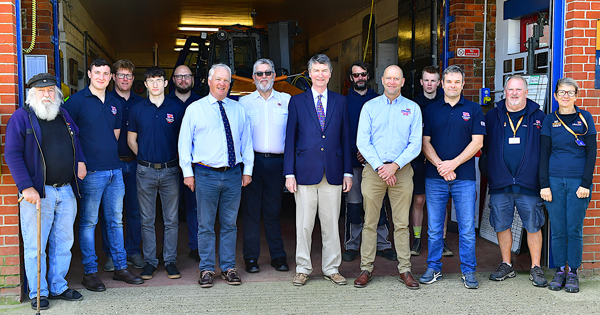 Crew welcome top RNLI officials to lifeboat station