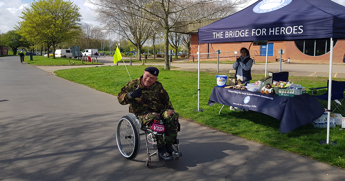 Wheelchair Veteran Completes TCS Virtual London Marathon