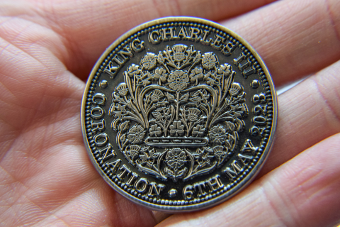 Commemorative coins and a special book to mark the Coronation