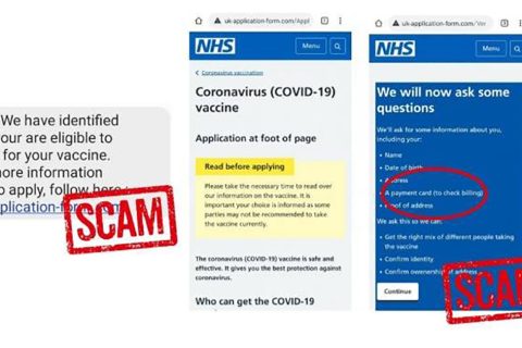 Scam Alert – Fake COVID-19 vaccine text messages