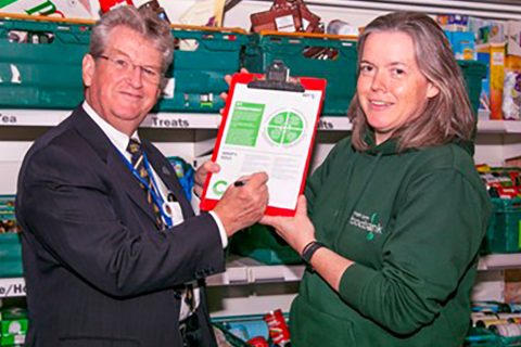 Courtauld agreement signed at King's Lynn Foodbank