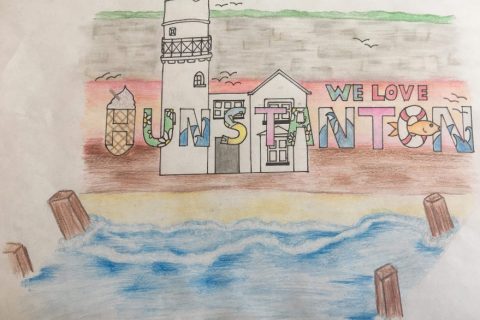15 year old Zerrin Mitchell wins the  Go Local – Love Hunstanton Logo Competition