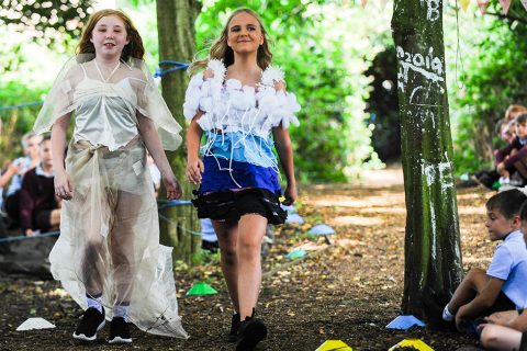 Recycled fashion show at Heacham Junior School