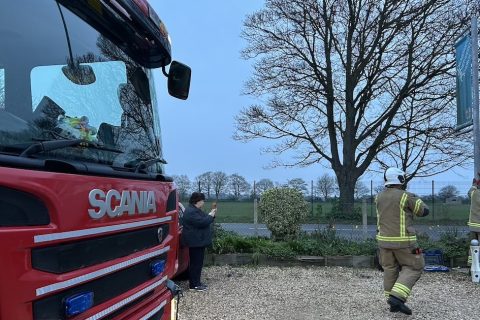 A fireman's lift with a difference!