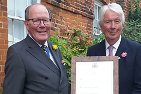 The Lord Lieutenant of Norfolk receives special honour