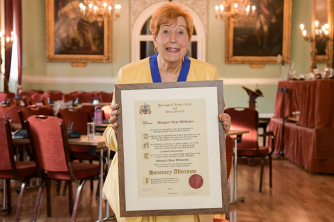 West Norfolk’s longest serving councillor appointed alderman and says she feels 'wonderful'