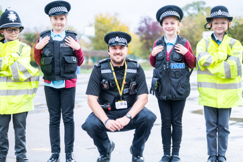 Police-d to meet you!  Officer visits Primary School
