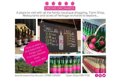 Locally produced apple juice and cider to be sold at Farmers’ Market