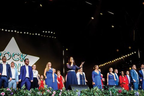 Local Rock Choir in Record-Breaking spectacular Flash-mob at BBC Proms in the Park London event