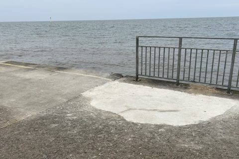 Hunstanton sinkhole filled