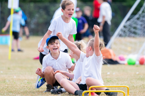 Pupils organise sporting event for hundreds of local children