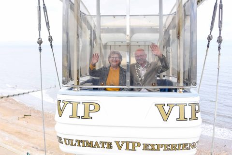 Hunstanton's Mayor riding high on the Hunstanton Eye