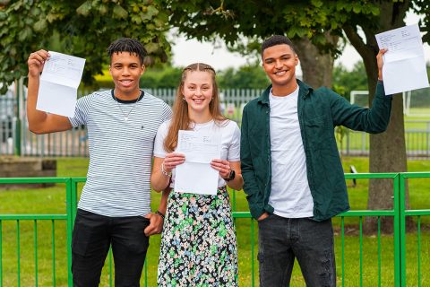 CELEBRATIONS ON A-LEVEL RESULTS DAY