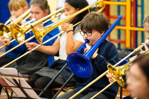 Orchestra of 100 young musicians in West Norfolk