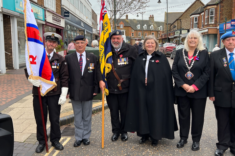 Hunstanton High Street pauses for Act of Remembrance