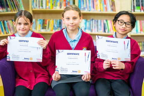 Pupil makes a splash in writing contest