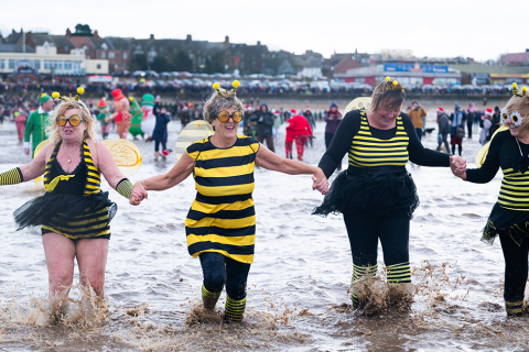 Thousands flock to Hunstanton for the annual Christmas Swim