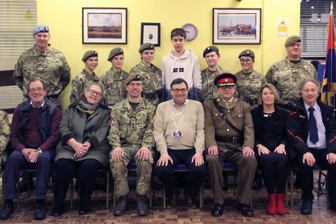 Mayor inspects Army Cadet Force