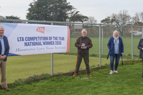 Hunstanton lawn tennis tournament and ‘Mr Hunstanton Tennis’ receive national awards