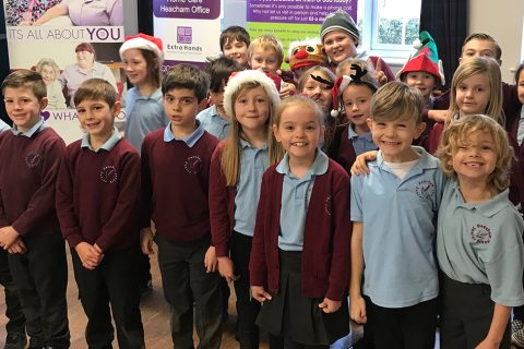 Heacham care company and schoolchildren bring festive cheer