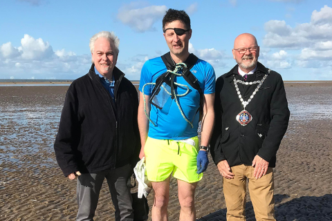 Coastline runner reaches Hunstanton