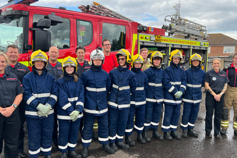 Fire and Rescue Service staff take on a 72-hour baton relay run through Norfolk for charity