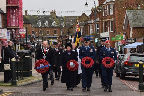 67th SOS takes part in Hunstanton’s Act of Remembrance