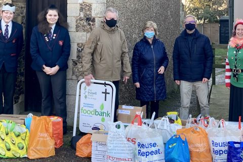 Smithdon’s Christmas appeal delivers mountain of donations for food bank