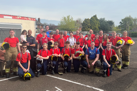 Cadets complete 999 challenge at Hunstanton Fire Station