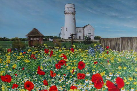 Lighthouse painting starts auction for hospital cause