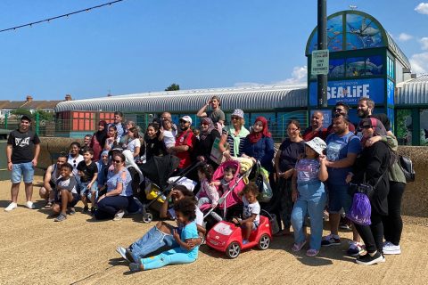 Syrian refugees visit Hunstanton