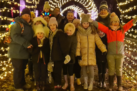 Christmas lights, magic, and vintage fairgrounds for Girlguiding!