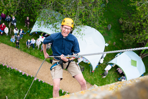 Hanging out with the Dersingham abseilers
