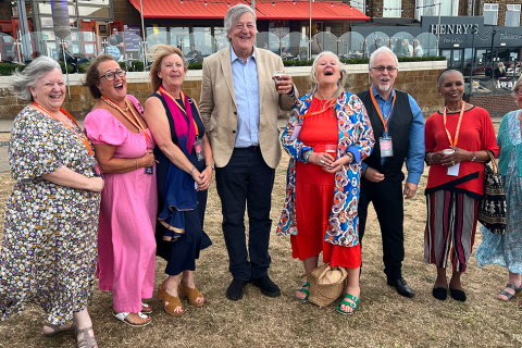 National Treasure cuts the ribbon at the 2025 One Act Drama Festival