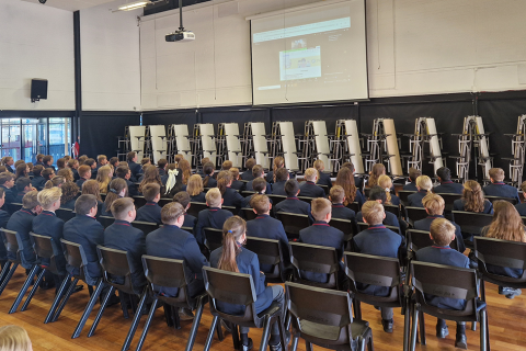 Poetry in motion for record-breaking students