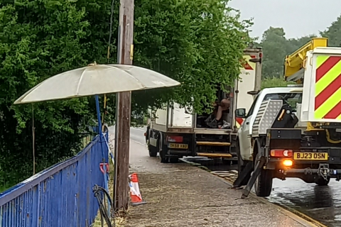 Snettisham residents’ swift action keeps villagers safe from severed power line