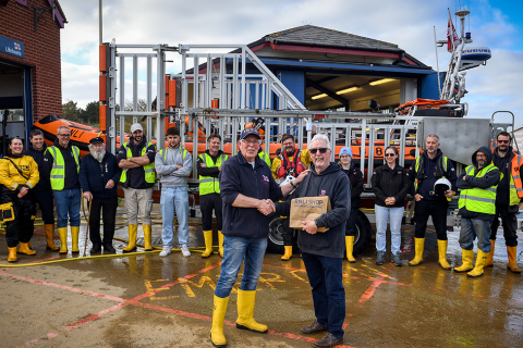 Hunstanton RNLI crew bid farewell to treasurer Bob McDonald