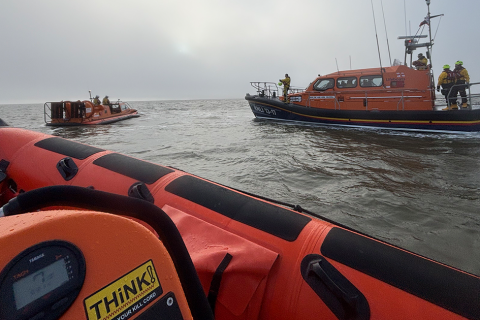 Hunstanton and Skegness RNLI crews team up for special exercise