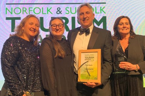 Paul Searle is crowned 'Holiday Hero' at Tourism Awards