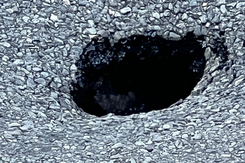 Sinkhole in Snettisham