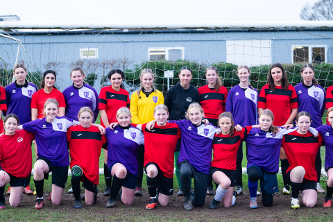 Norfolk girls battle for Football Cup