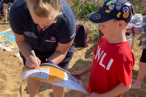 8 year old fundraiser branded 'our hero' by Hunstanton RNLI